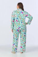 Tropical Comfort – Jungle Boogie Long Sleeve PJ Set in Stretch Jersey