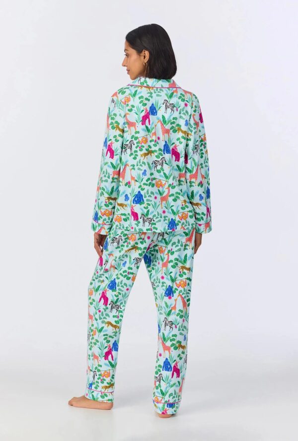 Tropical Comfort – Jungle Boogie Long Sleeve PJ Set in Stretch Jersey - Image 5