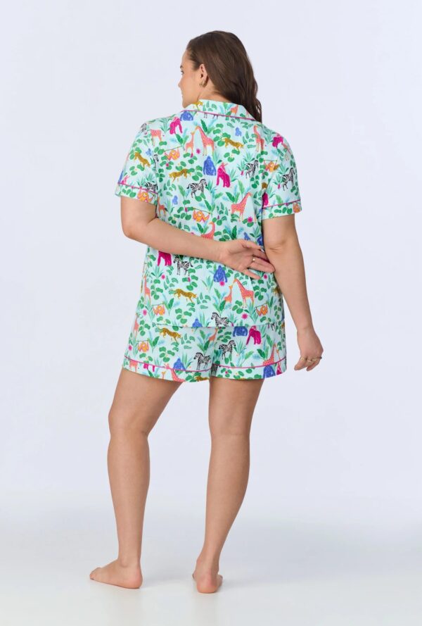 Classic Shorty Pajamas – Jungle Boogie Edition in Stretch Jersey - Image 2