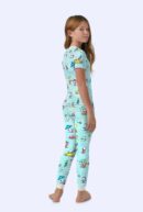 Surfside Dog Short Sleeve Stretch Jersey Pajamas Set for Kids