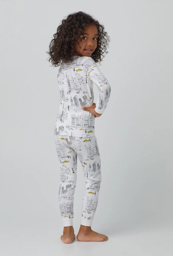 Cozy Long Sleeve Stretch Jersey Kids PJ Set - Image 4