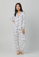 Classic Long Sleeve PJ Set – Stretch Jersey Comfort for Every Bedtime