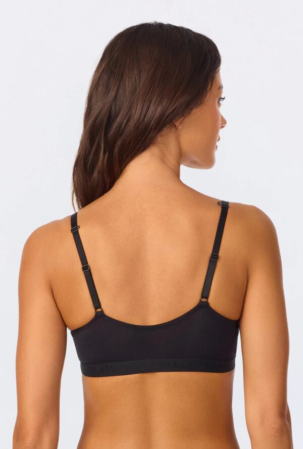 Black Bralette – Sleek & Soft Stretch Jersey - Image 4