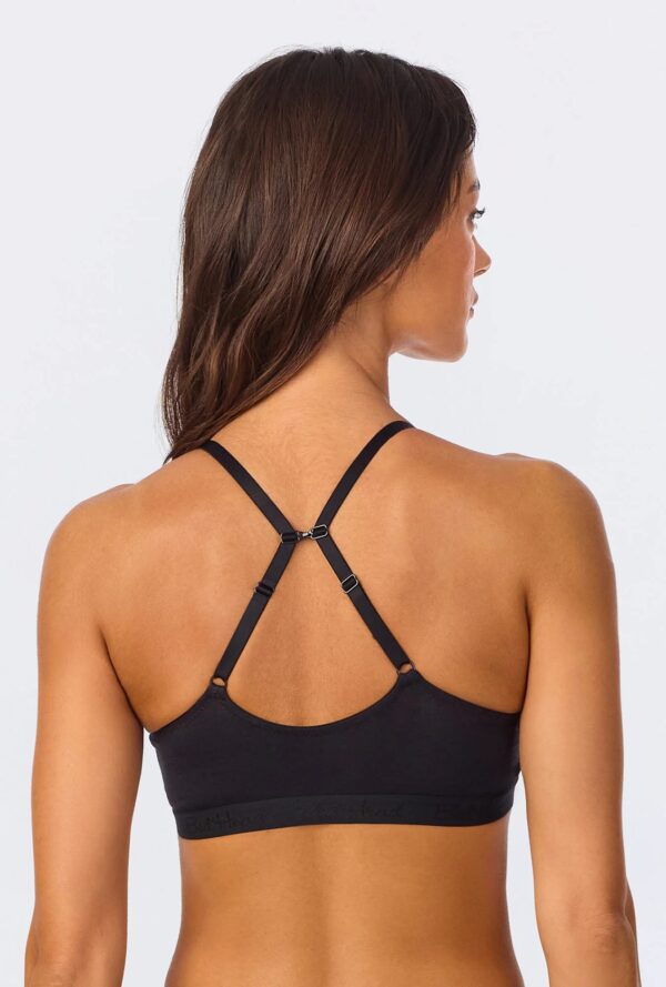 Black Bralette – Sleek & Soft Stretch Jersey - Image 5