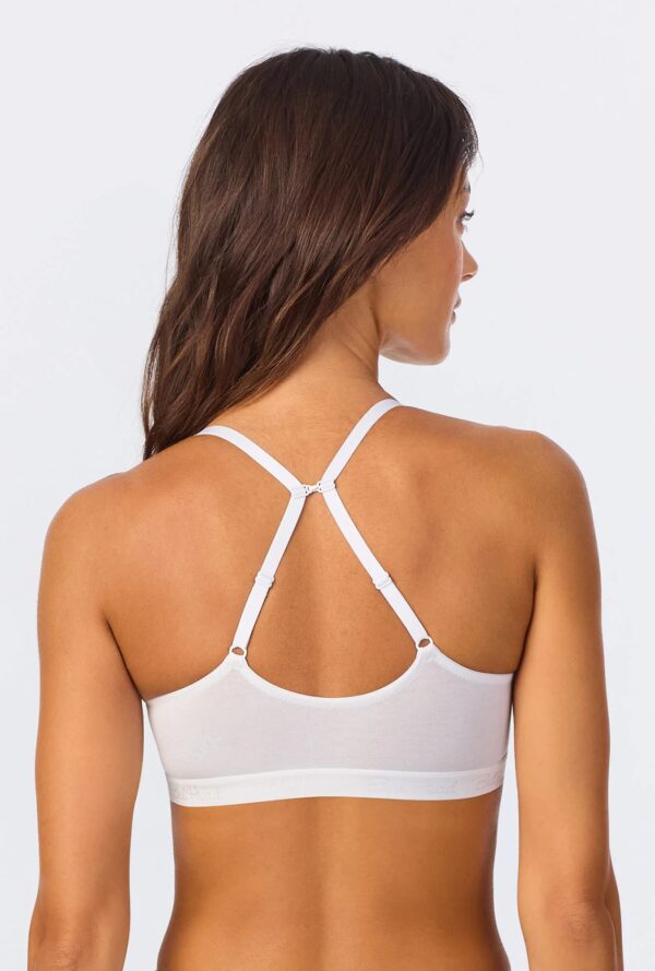 White Bralette – Soft & Supportive Stretch Jersey - Image 4