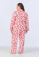 Classic Long Sleeve Pajama Set – Coming In Hot Print, Stretch Jersey