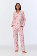 Western Wildflowers Long Pajama Set – Classic Fit in Cotton Poplin