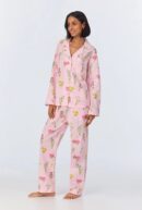 Western Wildflowers Long Pajama Set – Classic Fit in Cotton Poplin