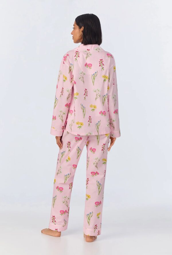 Western Wildflowers Long Pajama Set – Classic Fit in Cotton Poplin - Image 5