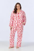 Classic Long Sleeve Pajama Set – Coming In Hot Print, Stretch Jersey
